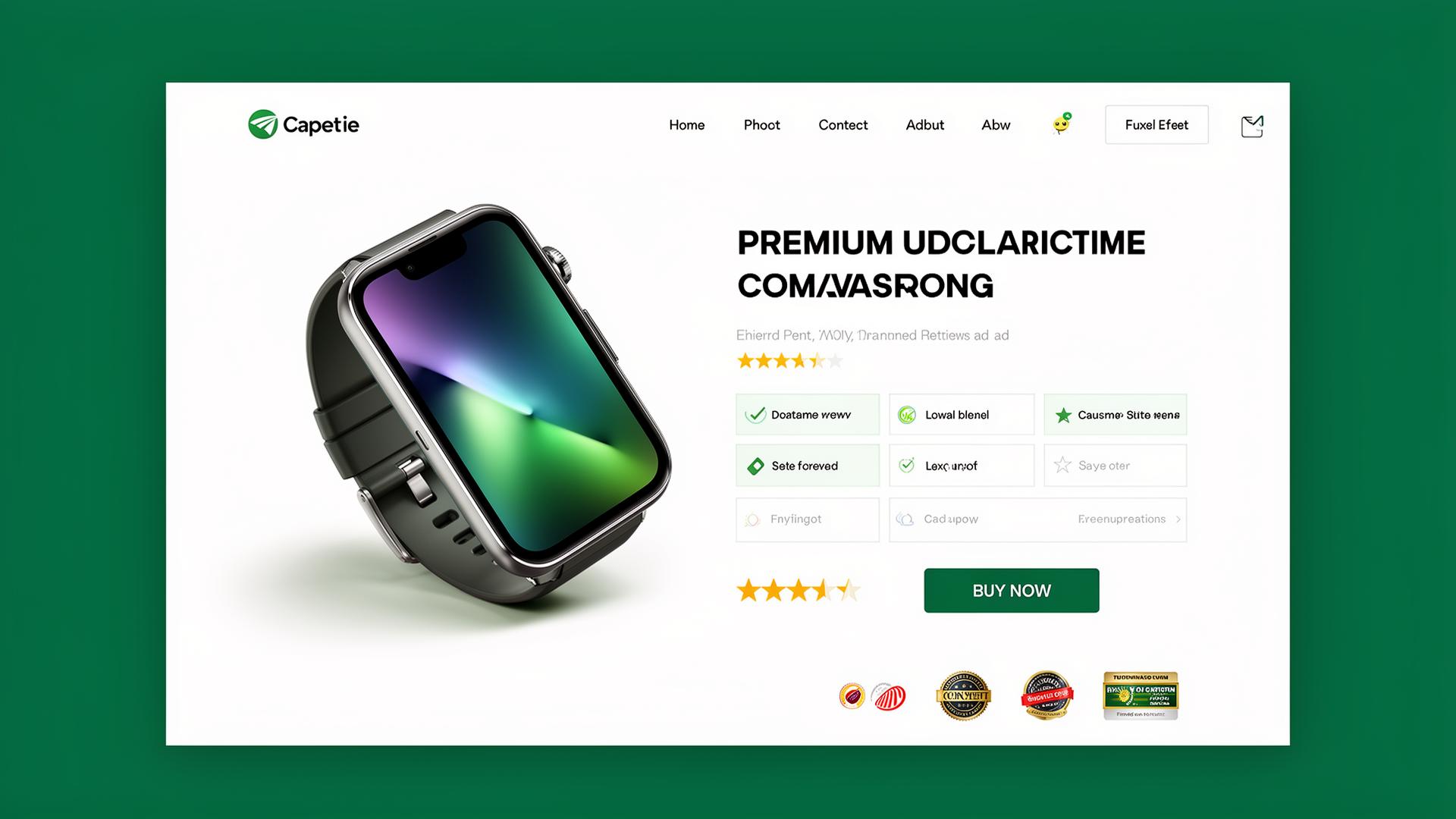 Página de producto creada con Zeyra